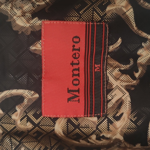 NWT men's Montero black/gold button down shirt size Med - Picture 3 of 8